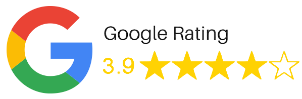 Google Rating 3.9 stars